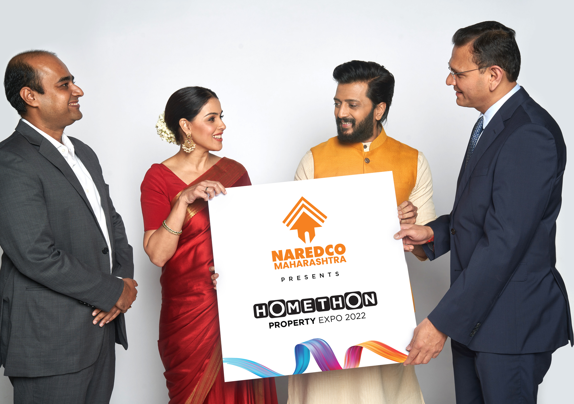 NAREDCO Maharashtra associates with Riteish-Genelia as Brand Ambassadors of HOMETHON Property Expo 2022